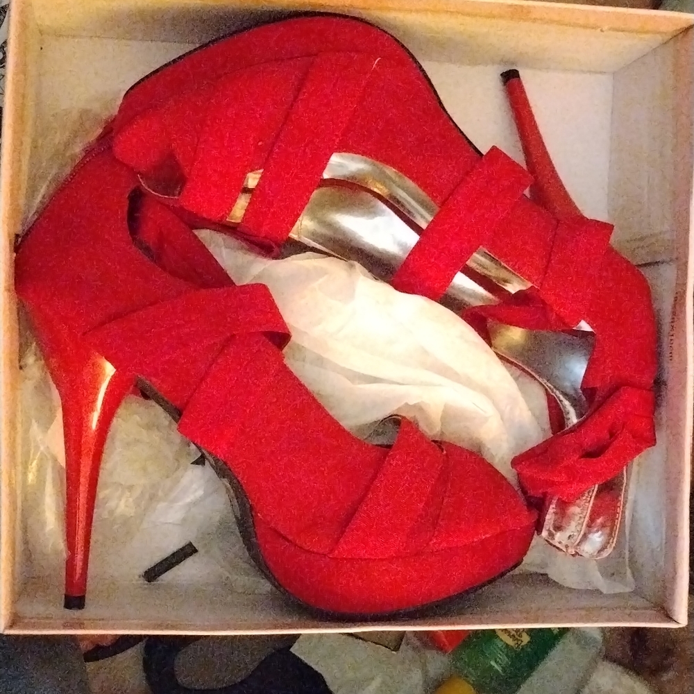 4 inch Ruby Red Heels